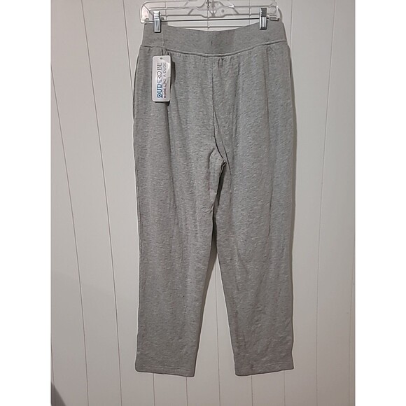 Dude Robe Sweatpants Pants Mens S/M Gray Jersey Pockets Loungewear Cozy Soft New - Picture 4 of 9